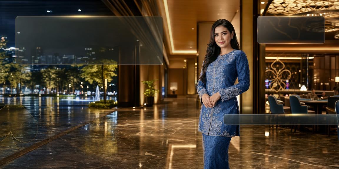 bsp21 online poker game with Malaysian baju kurung cultural theme